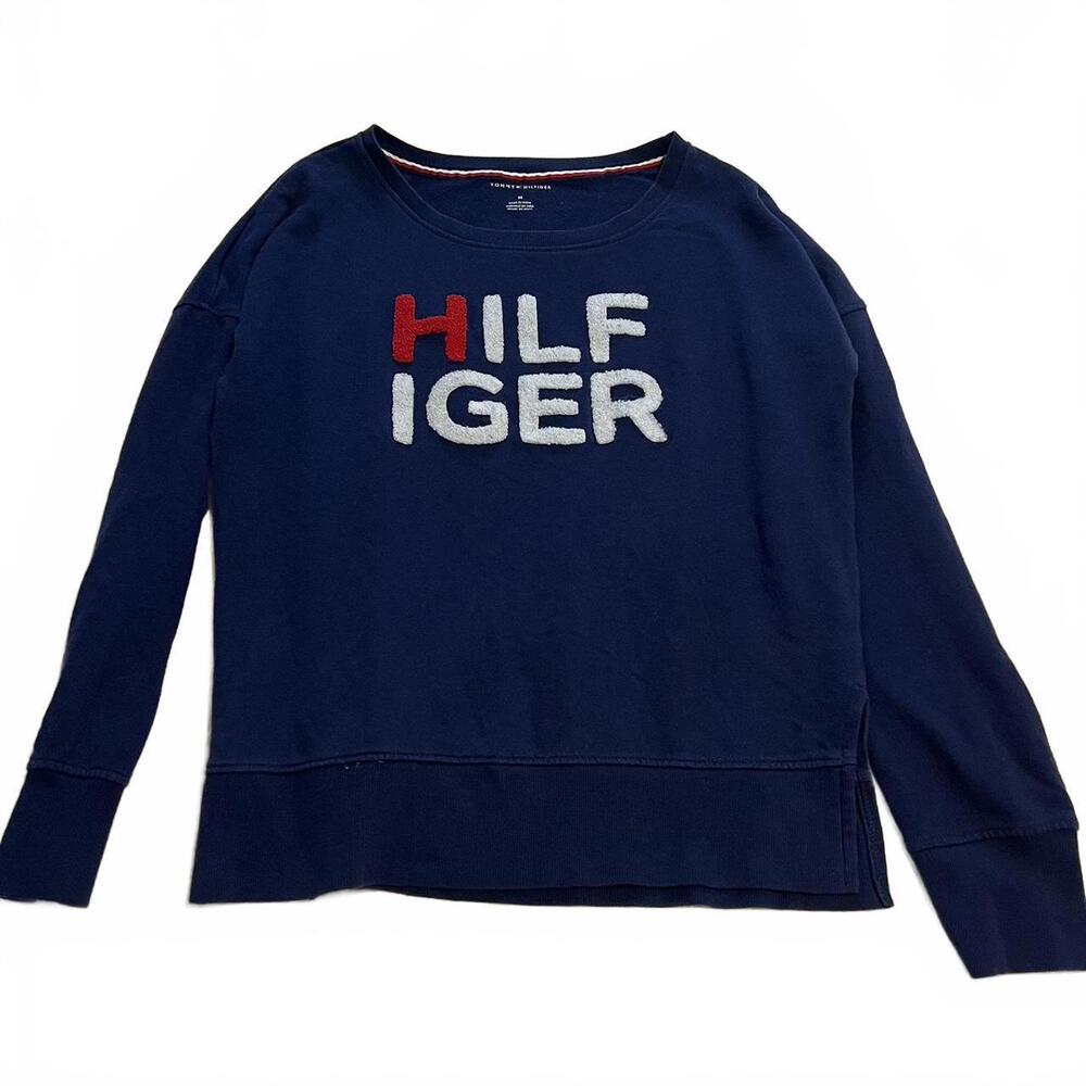 Tommy Hilfiger Spellout Preppy Logo Sweatshirt Women